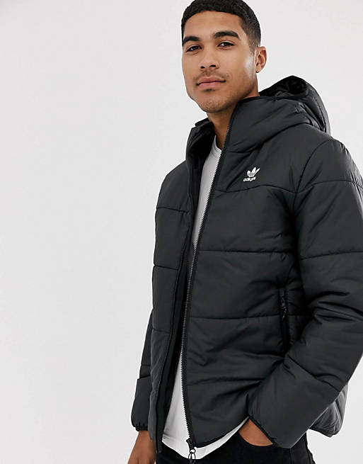 adidas Originals logo padded jacket in black