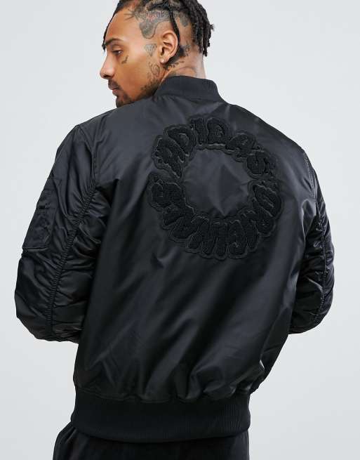 Adidas originals bomber store jacket with patches