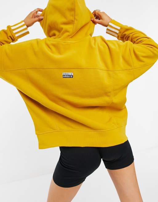 Adidas mustard 2025 yellow hoodie