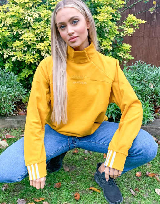 Mustard shop adidas sweatshirt