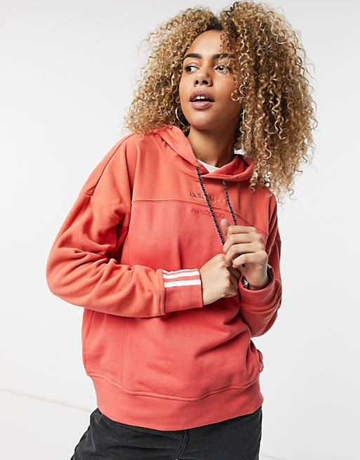 Hoodies & Sweatshirts adidas Originals logo RYV  hoodie in coral 