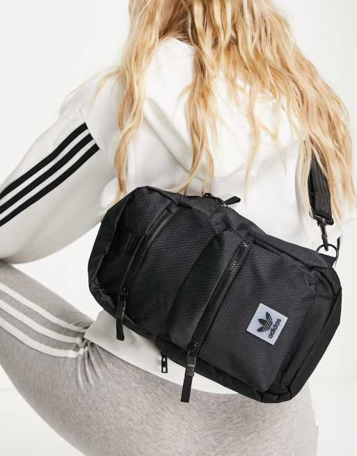 adidas Originals logo sling bag in black