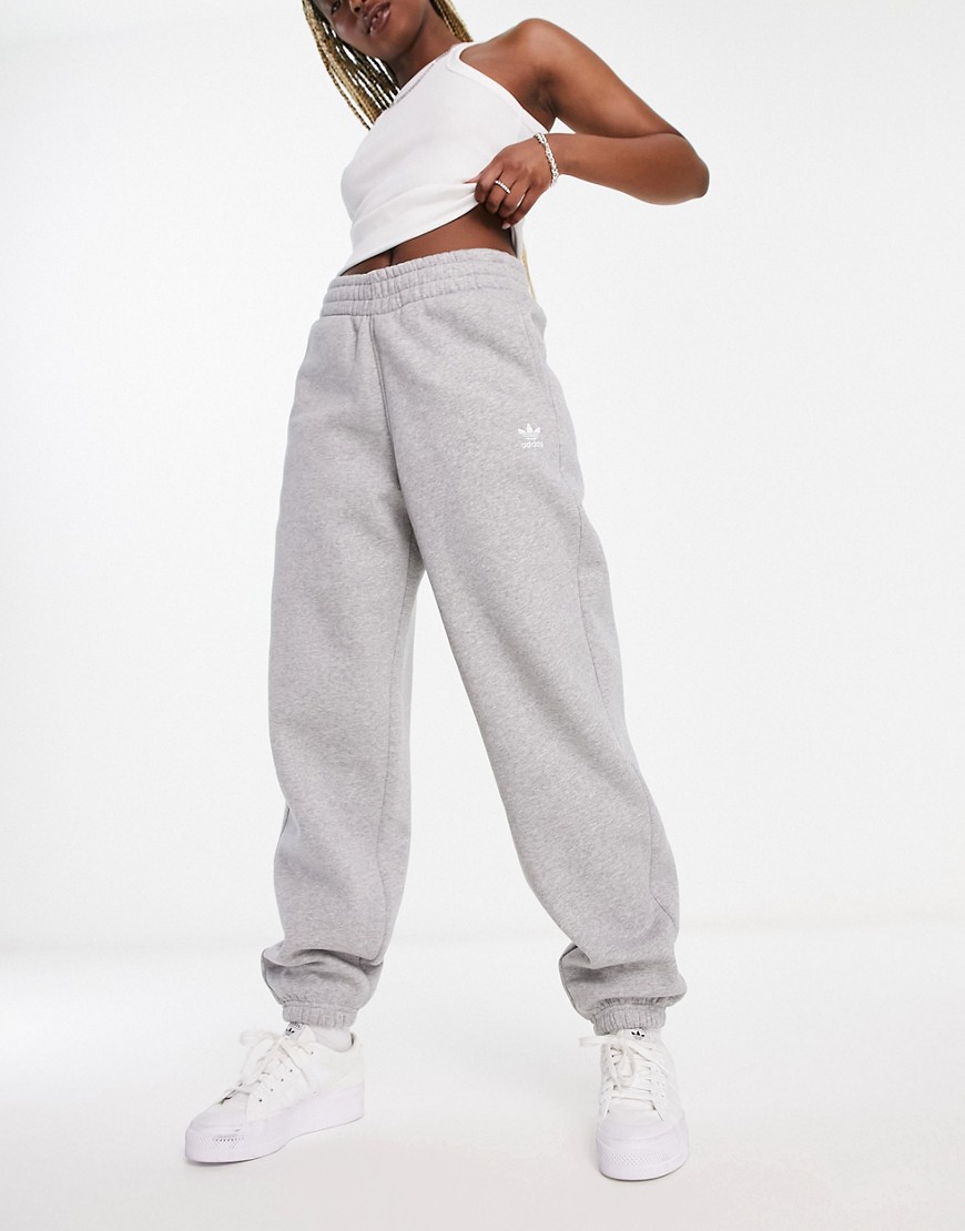 Adidas Originals Essential Sweatpants In Gray