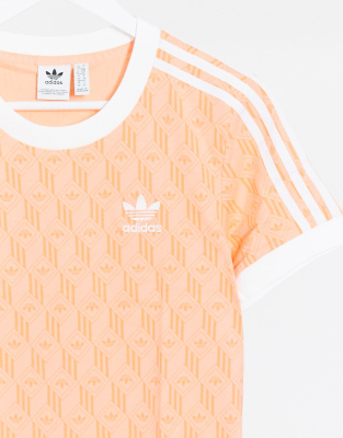 coral adidas shirt