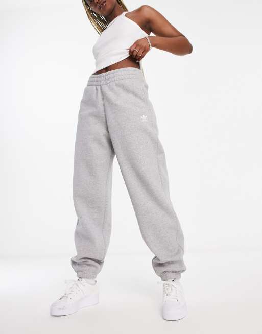 adidas Originals logo track pants in gray