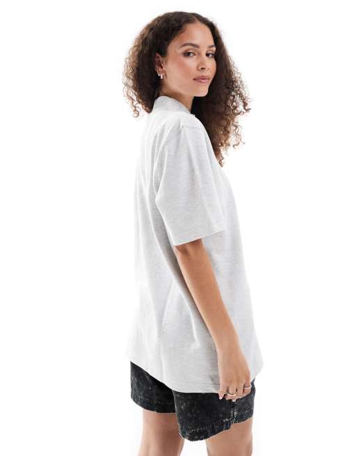 【ストリート好き必見】adidas originals Oversize Logo T-shirt adidas Originals logo unisex t-shirt in grey | ASOS