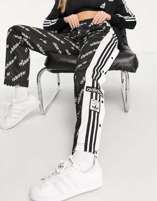 Nike Black And White Popper Track Pants, ASOS