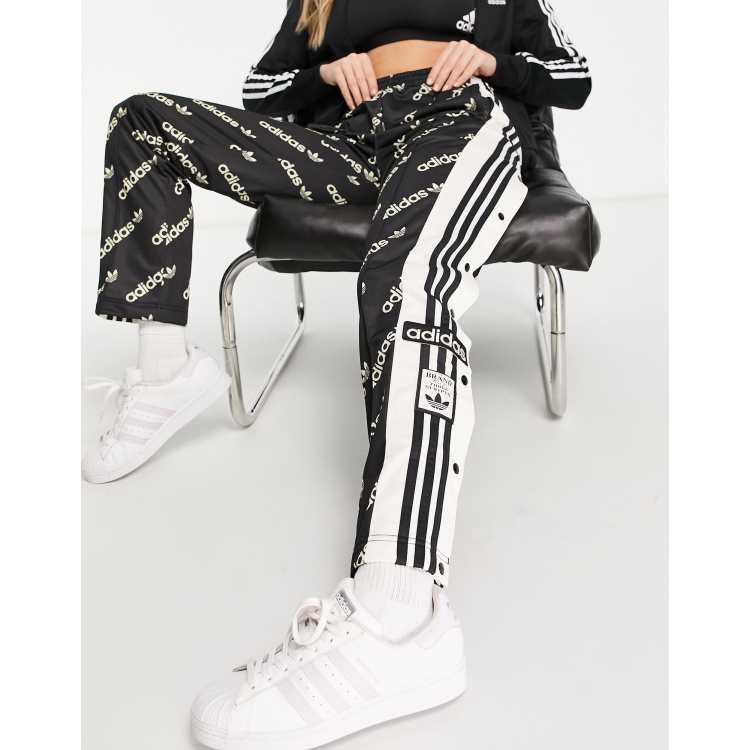 Adidas pants with buttons on the side sale