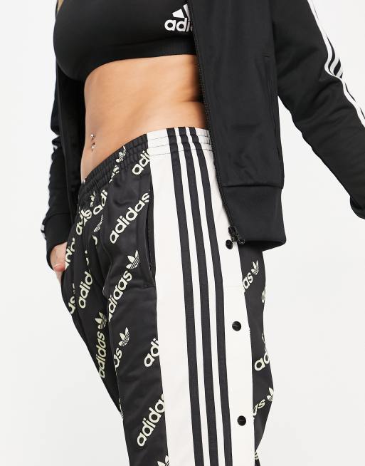 adidas Originals adibreak side snaps track pants in black