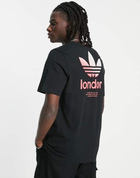 adidas Originals London backprint logo t-shirt in black - view 1