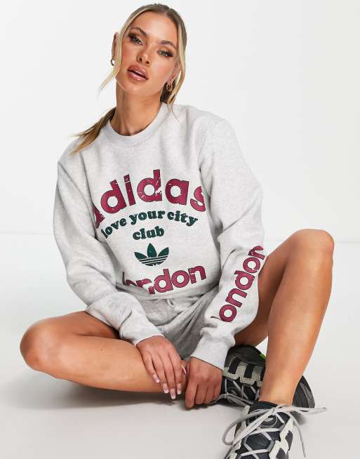 Adidas women's originals store city sweatshirt