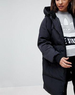 adidas women's long bomber jacket