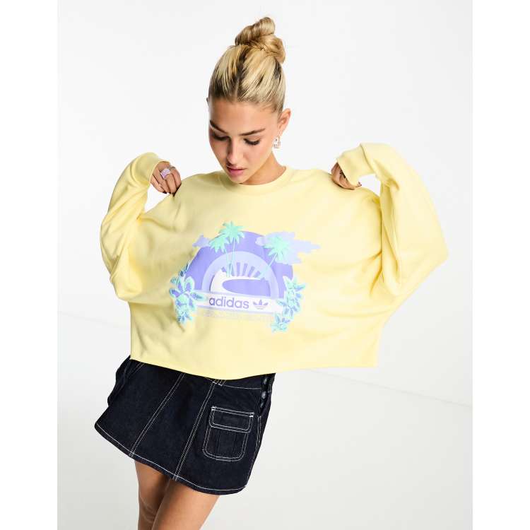 Adidas originals 2024 yellow jumper