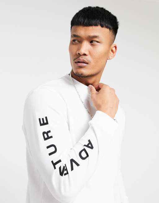 adidas full sleeve t shirt white