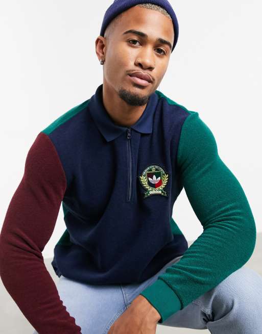 adidas long sleeve collar shirt