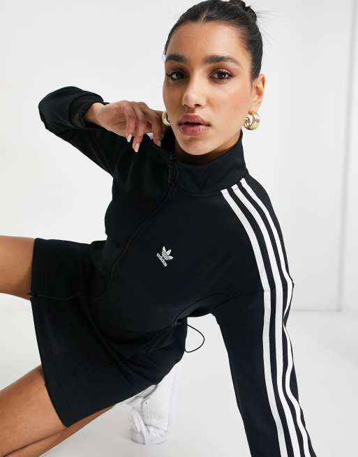 adidas Originals long track top in black