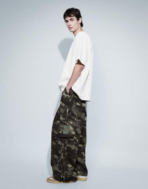 adidas Originals loose fit pants in camo - view 1