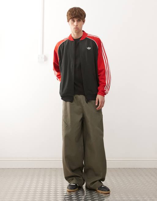 adidas Originals Loose mesh track top in black | ASOS