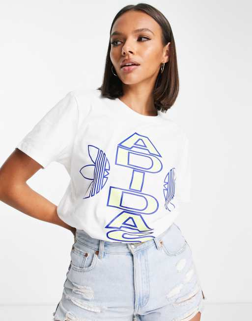 adidas Originals loose t-shirt in white | ASOS