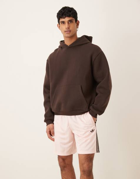 adidas Originals - Losse technische short met 3-Stripes in roze - view 1