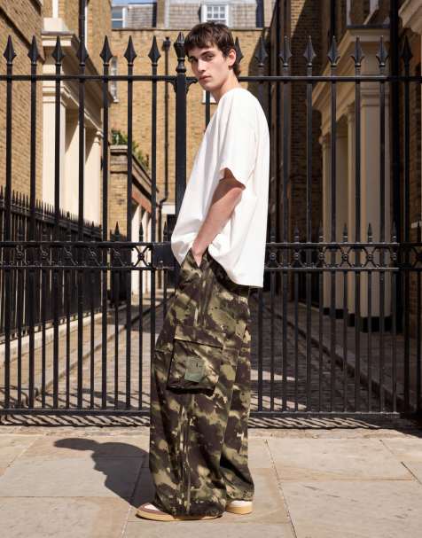 adidas Originals löst sittande byxor i camo - view 1