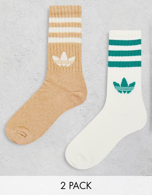 adidas Originals - Lot de 2 paires de chaussettes - Multicolore