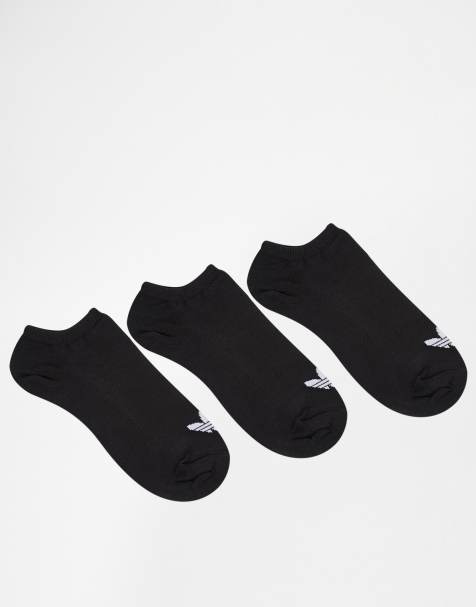 Adidas Originals - Lot de 3 paires de socquettes motif trèfle
