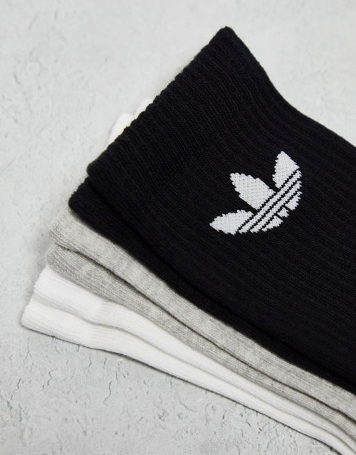Adidas Homme Chaussettes tricotées à motif de trèfle (6 paquets
