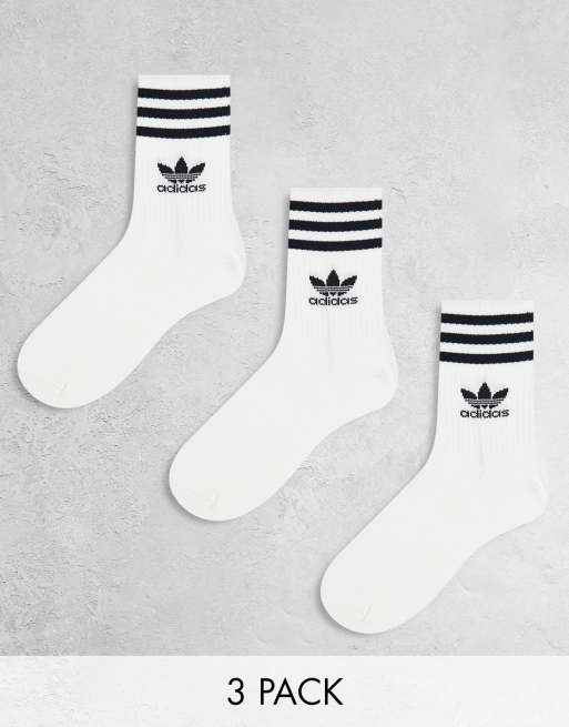 Lot de 2 paires de chaussettes blanches unies avec une coupe mi-haute PUMA  - CCV Mode