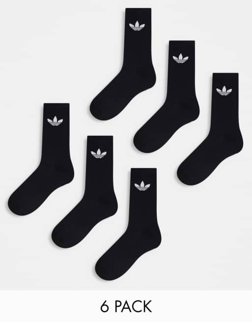 6 PAIRES DE CHAUSSETTES ADIDAS CREW MI-HAUTES - ADIDAS - Homme