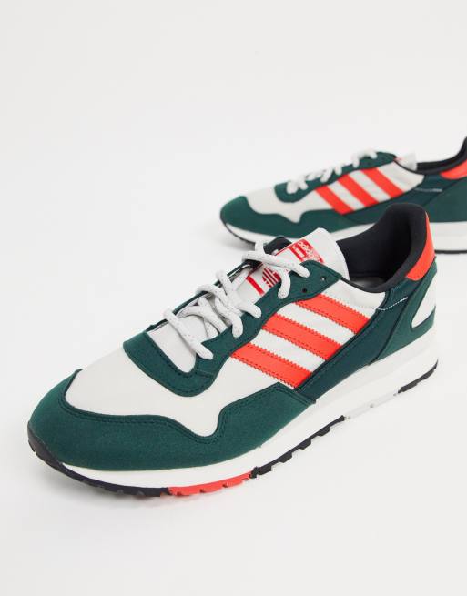 adidas Originals Lowertree trainers in collegiate green cherry red & grey | ASOS