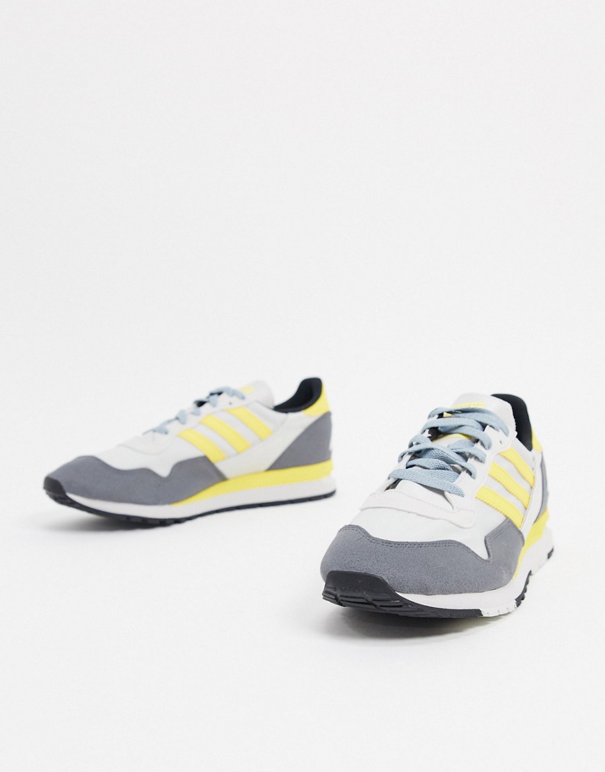 Adidas Originals Lowertree trainers in grey & yellow
