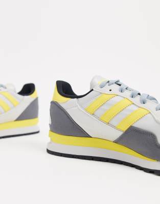 adidas grey and yellow trainers