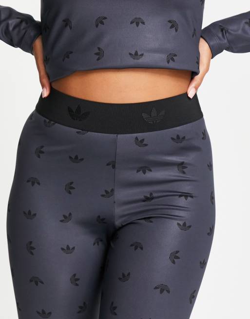 adidas Originals Luxe Lounge Højtaljede leggings med gentaget