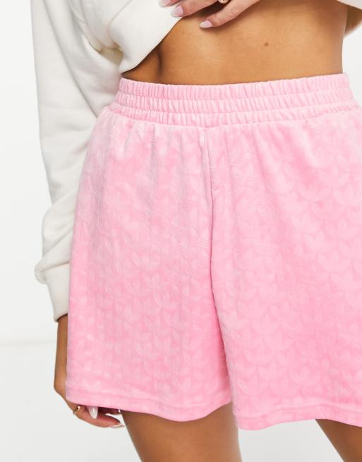 adidas Lounge Velour Regular Pants - Pink