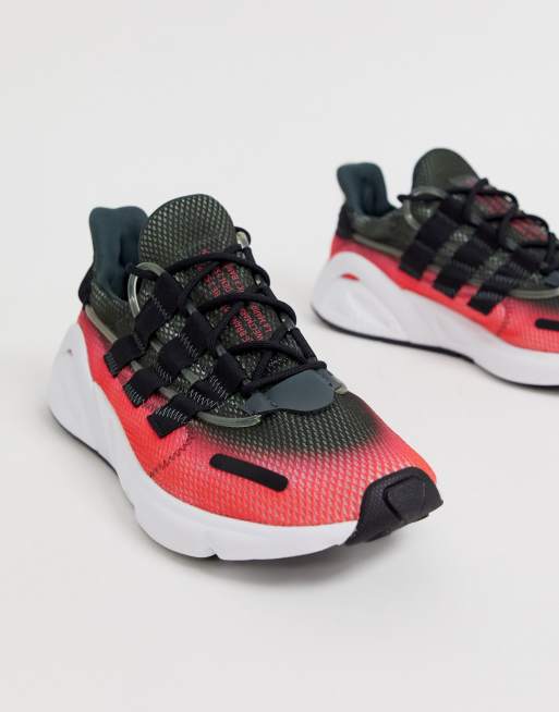 Adidas lxcon black on sale red