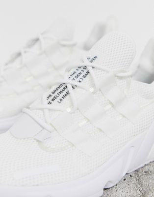adidas originals lx adiprene sneakers in triple white