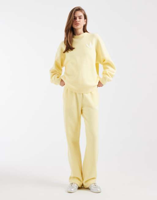 adidas Originals - Smørgult sæt med striktrøje og bukser, 3 af 3