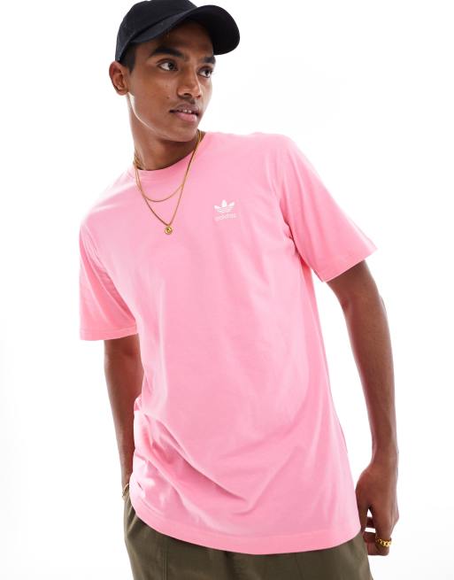 adidas Originals - Lyserød t-shirt med trekløver