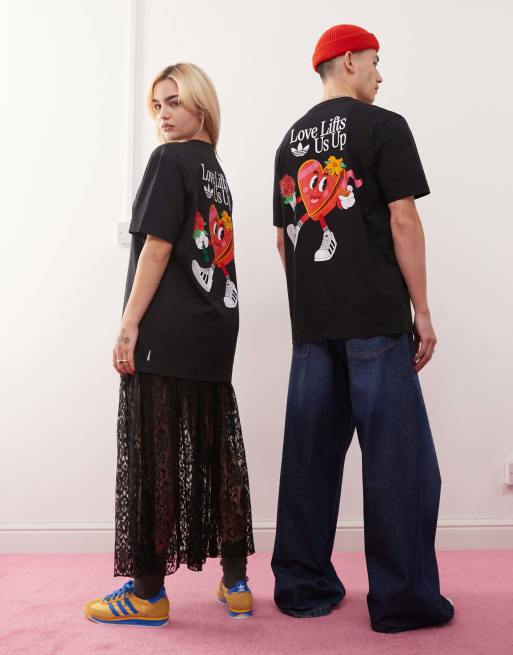 【adidas】Originals x Made By Nelson Tシャツ ブラック adidas Originals Made By Nelson t-shirt in black | ASOS