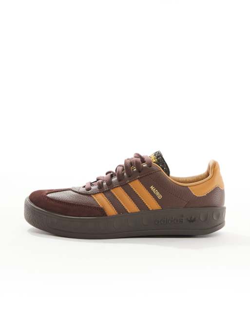 adidas Originals Madrid Sneaker in Rotbraun