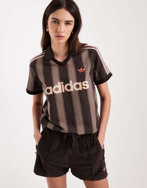 adidas Originals - Maglia da calcio in twill color caffè aurora - view 1