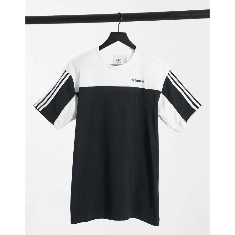 Maglietta adidas bianca e nera discount