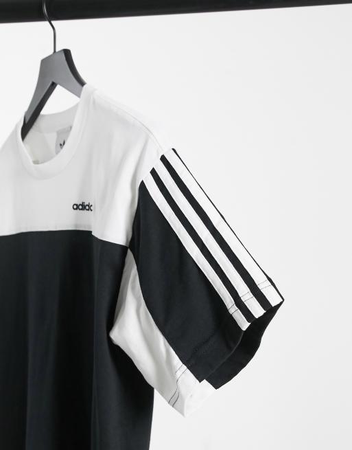 Maglietta adidas bianca e nera best sale