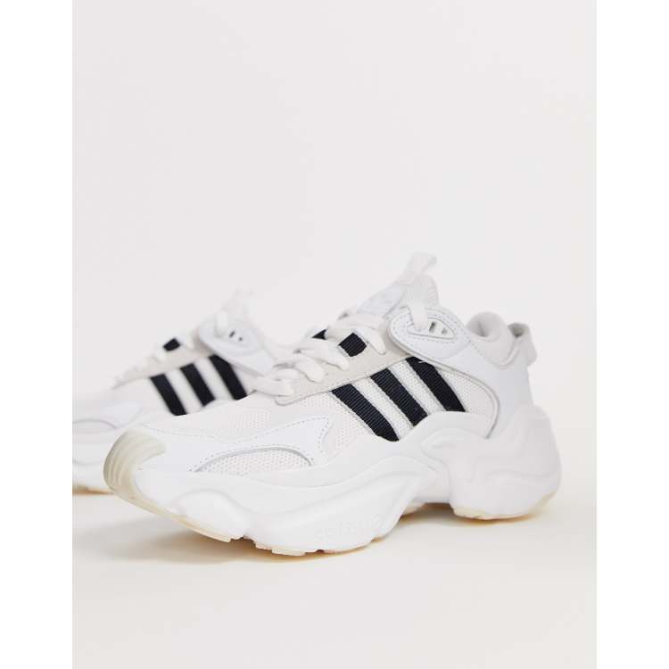 Adidas originals magmur runner in white store and black