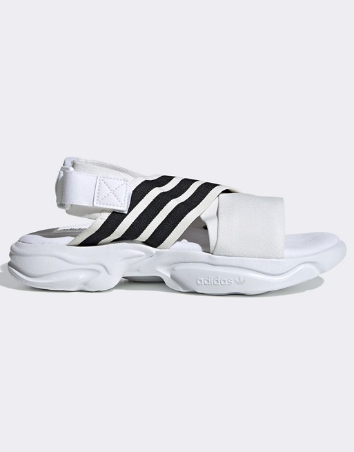 adidas Originals Magmur sandals in white