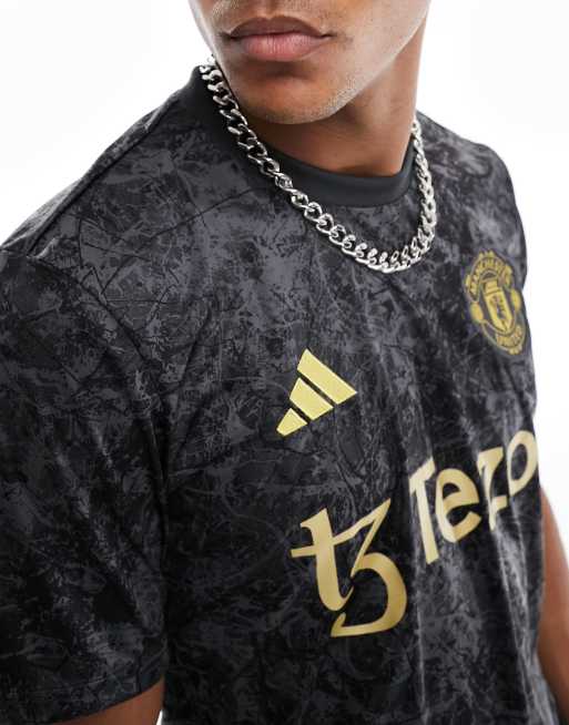 Manchester united black and hot sale gold