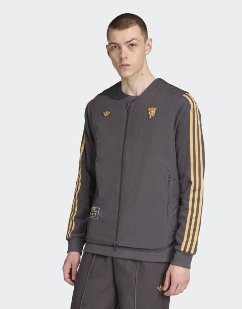 adidas Originals - Manchester United - Terrace Icons - Bodywarmer in utility zwart - view 1