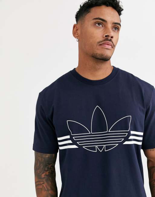 t shirt adidas bleu marine