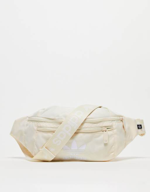 adidas Originals - Marsupio bianco sporco con trifoglio